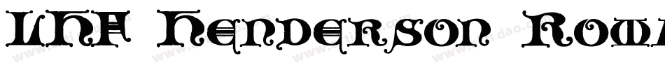 LHF Henderson Roman字体转换